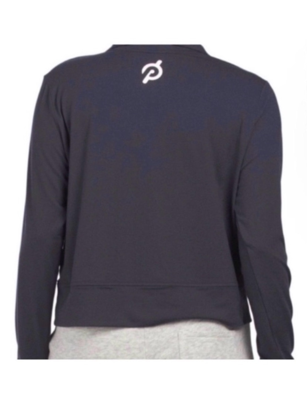 PELOTON Grey Quarter Zip Athletic Sweatshirt Size Large - Picture 4 of 9